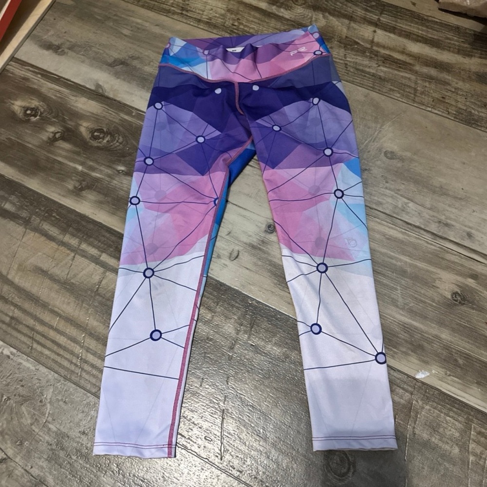 Fiber geometric workout gym leggings